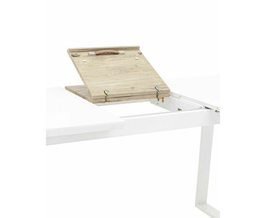 Стол обеденный Детройт раскладной 160-200*90 белый, изображение 6 | Интернет магазин мебели и декора LifeDekor