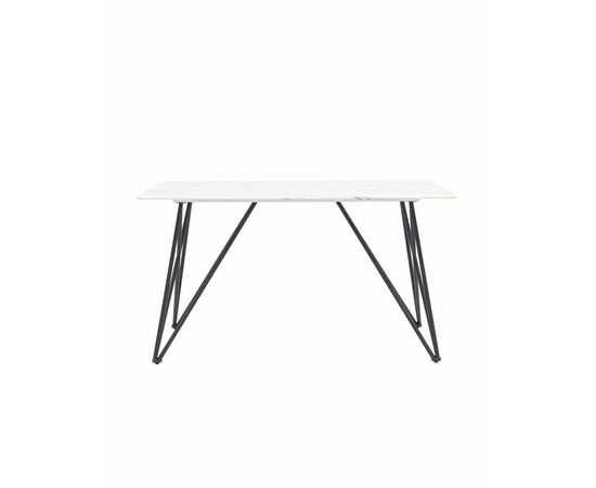 Стол обеденный Сакраменто 140*90 белый стеклянный, изображение 3 | Интернет магазин мебели и декора LifeDekor