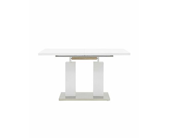 Стол обеденный Сиэтл раскладной 140-180*90 глянцевый белый, изображение 3 | Интернет магазин мебели и декора LifeDekor