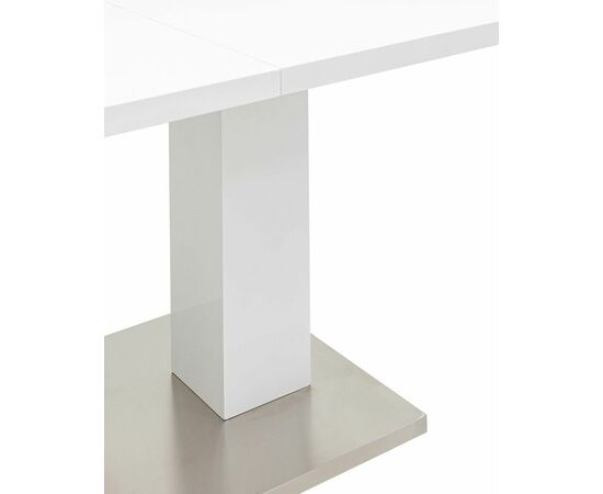 Стол обеденный Сиэтл раскладной 140-180*90 глянцевый белый, изображение 7 | Интернет магазин мебели и декора LifeDekor