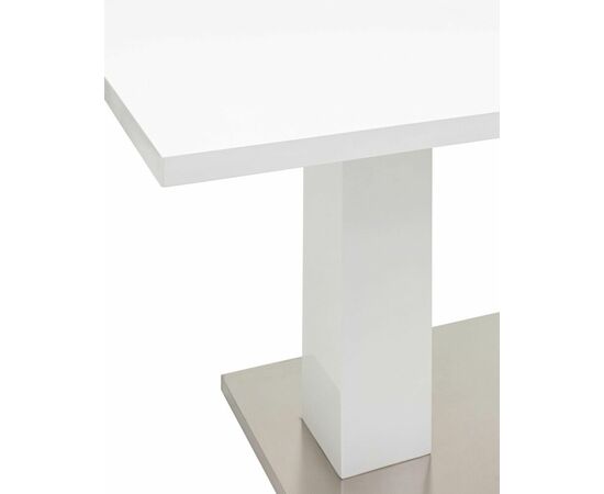 Стол обеденный Сиэтл раскладной 140-180*90 глянцевый белый, изображение 8 | Интернет магазин мебели и декора LifeDekor