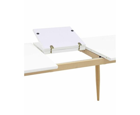 Стол обеденный Стокгольм раскладной 120-160*80 белый, изображение 15 | Интернет магазин мебели и декора LifeDekor