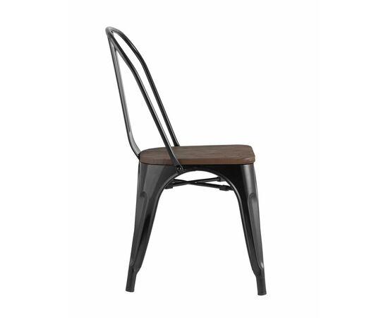 Стул TOLIX WOOD черный глянцевый, изображение 6 | Интернет магазин мебели и декора LifeDekor