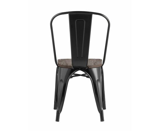 Стул TOLIX WOOD черный глянцевый, изображение 7 | Интернет магазин мебели и декора LifeDekor