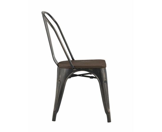 Стул TOLIX WOOD черный патина золото, изображение 7 | Интернет магазин мебели и декора LifeDekor