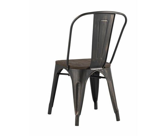 Стул TOLIX WOOD черный патина золото, изображение 9 | Интернет магазин мебели и декора LifeDekor