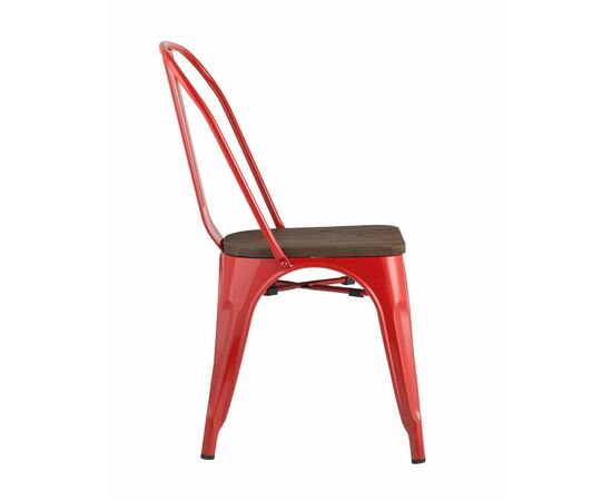 Стул TOLIX WOOD красный глянцевый, изображение 2 | Интернет магазин мебели и декора LifeDekor