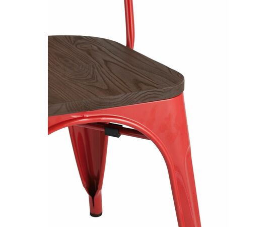 Стул TOLIX WOOD красный глянцевый, изображение 9 | Интернет магазин мебели и декора LifeDekor