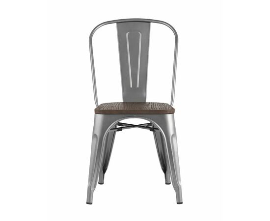 Стул TOLIX WOOD серебристый матовый, изображение 5 | Интернет магазин мебели и декора LifeDekor
