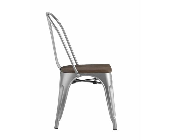 Стул TOLIX WOOD серебристый матовый, изображение 6 | Интернет магазин мебели и декора LifeDekor