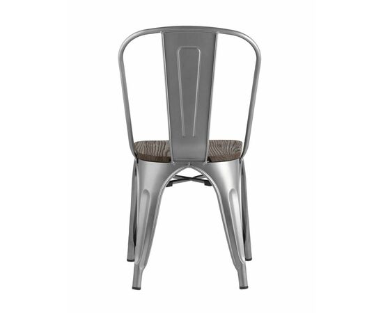 Стул TOLIX WOOD серебристый матовый, изображение 7 | Интернет магазин мебели и декора LifeDekor