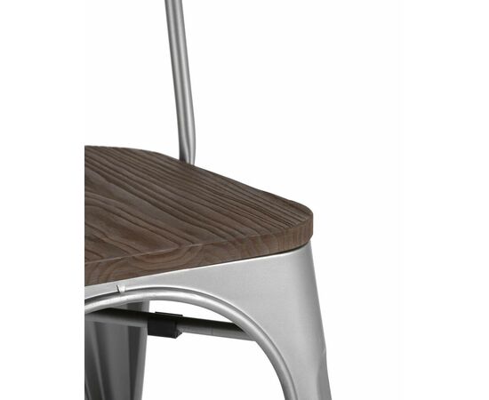 Стул TOLIX WOOD серебристый матовый, изображение 10 | Интернет магазин мебели и декора LifeDekor