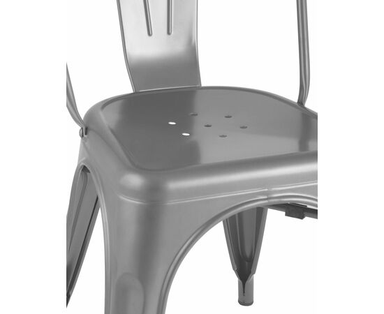 Стул TOLIX серебристый матовый, изображение 10 | Интернет магазин мебели и декора LifeDekor