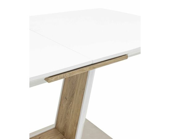 Стол обеденный Атланта раскладной 160-200*90 глянцевый белый, изображение 8 | Интернет магазин мебели и декора LifeDekor