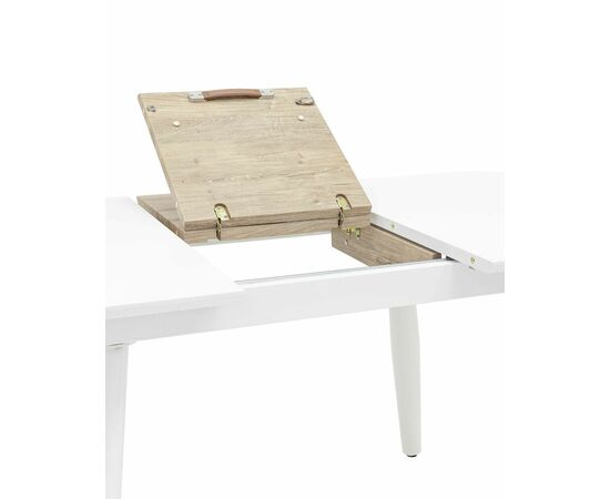 Стол обеденный Чикаго раскладной 120-160*90 белый, изображение 6 | Интернет магазин мебели и декора LifeDekor