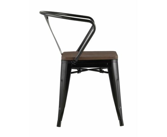 Стул TOLIX ARM WOOD с подлокотниками черный, изображение 16 | Интернет магазин мебели и декора LifeDekor