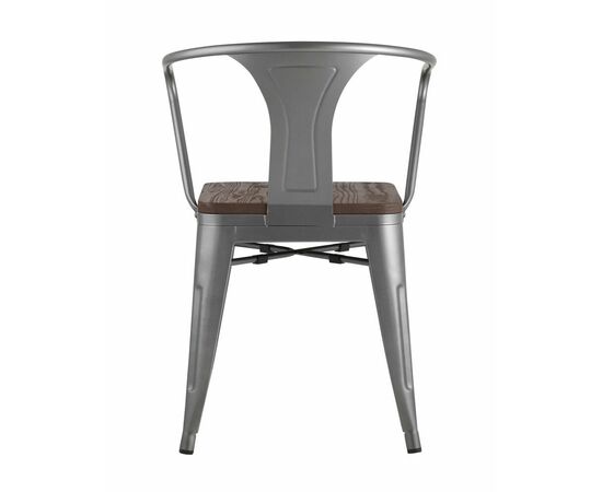 Стул TOLIX ARM WOOD с подлокотниками серебристый, изображение 17 | Интернет магазин мебели и декора LifeDekor