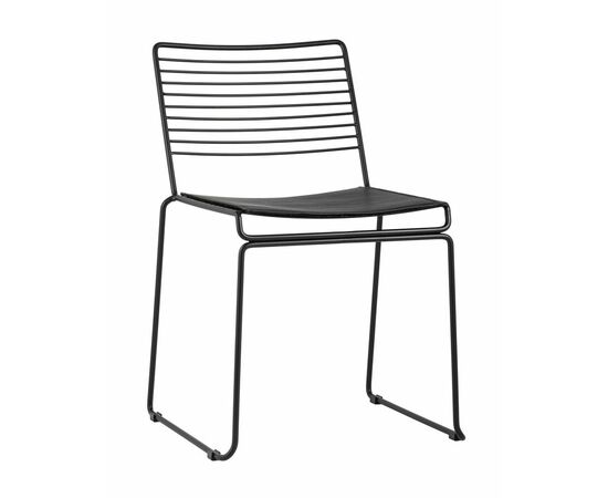 Стул обеденный Danny черный с черной подушкой | Интернет магазин мебели и декора LifeDekor