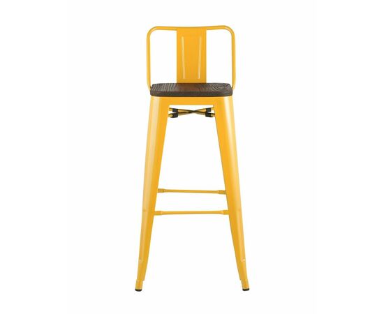 Стул барный TOLIX WOOD со спинкой желтый, изображение 3 | Интернет магазин мебели и декора LifeDekor