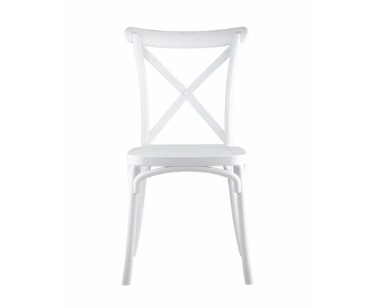 Стул Кроссбэк пластиковый белый, изображение 5 | Интернет магазин мебели и декора LifeDekor