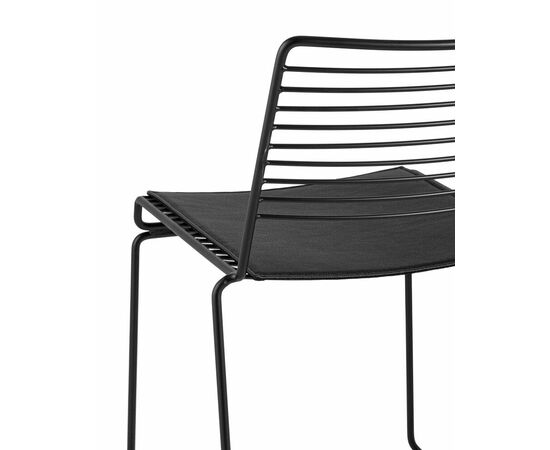 Стул обеденный Danny черный с черной подушкой, изображение 2 | Интернет магазин мебели и декора LifeDekor