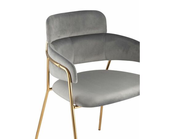 Стул Полин светло-серый, изображение 10 | Интернет магазин мебели и декора LifeDekor