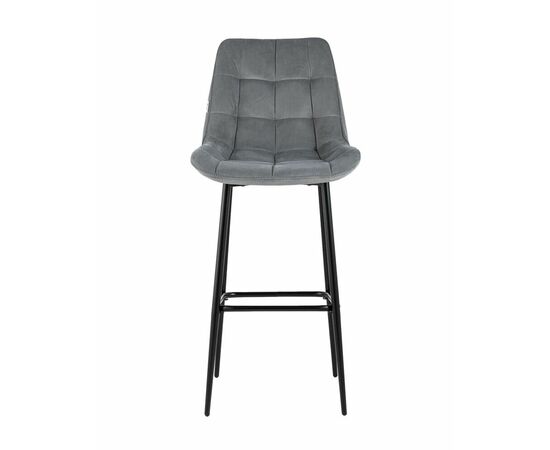Стул барный Флекс велюр серый, изображение 2 | Интернет магазин мебели и декора LifeDekor