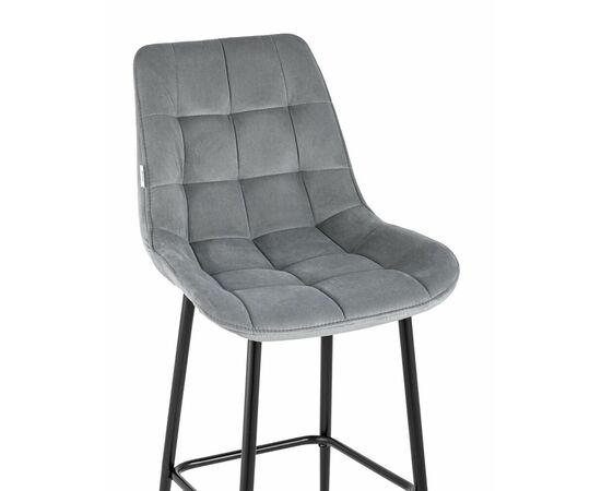 Стул барный Флекс велюр серый, изображение 7 | Интернет магазин мебели и декора LifeDekor