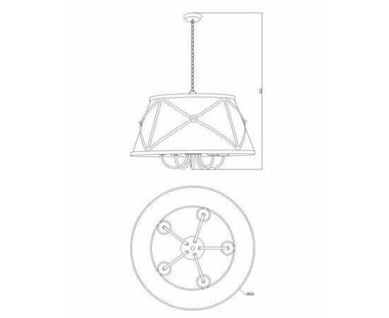 Светильник подвесной Moderli V1260-5P Berta 5*E27*60W, изображение 5 | Интернет магазин мебели и декора LifeDekor