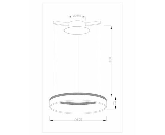 Светодиодная подвесная люстра Moderli V1720-PL Via LED*39W, изображение 5 | Интернет магазин мебели и декора LifeDekor