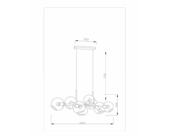 Подвесная люстра Moderli V2170-P Long 8*E27*60W, изображение 10 | Интернет магазин мебели и декора LifeDekor