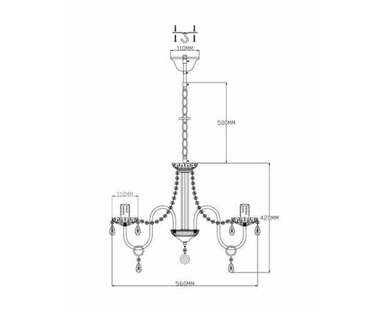 Люстра подвесная Moderli V2510-5P Fettel 5*E14*60W, изображение 7 | Интернет магазин мебели и декора LifeDekor