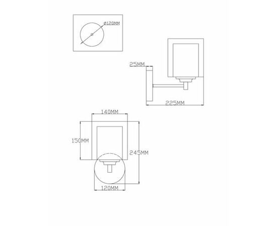 Бра Moderli V2520-1W Maximilian 1*E27*60W, изображение 8 | Интернет магазин мебели и декора LifeDekor