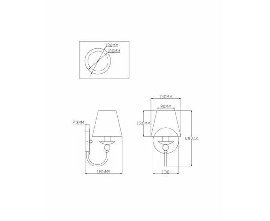 Бра Moderli V2610-1W Feels 1*E14*60W, изображение 8 | Интернет магазин мебели и декора LifeDekor