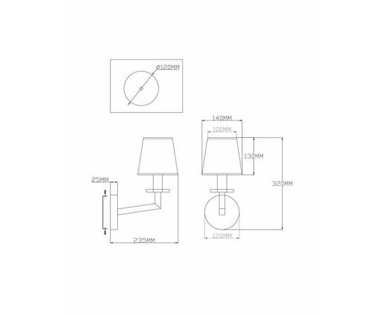 Бра Moderli V2670-1W Anna 1*E14*60W, изображение 3 | Интернет магазин мебели и декора LifeDekor