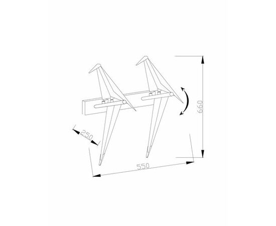 Бра светодиодное Moderli V3076-2WL origami Birds 2*LED*6W, изображение 5 | Интернет магазин мебели и декора LifeDekor
