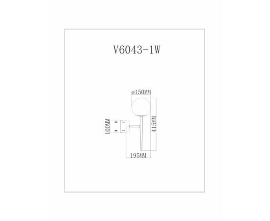 Бра Moderli V6043-1W Scrumbel, изображение 8 | Интернет магазин мебели и декора LifeDekor