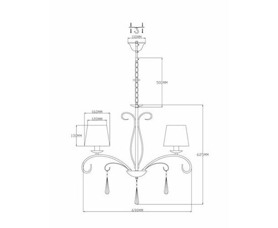 Люстра подвесная Moderli V2601-5P Aramco 5*E14*60W, изображение 7 | Интернет магазин мебели и декора LifeDekor