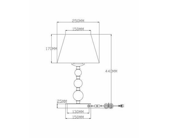 Настольная лампа Moderli V2612-1T Feels 1*E27*60W, изображение 7 | Интернет магазин мебели и декора LifeDekor