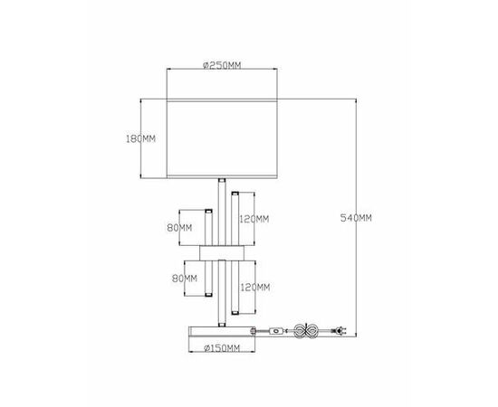Настольная лампа Moderli V2641-1T Trio 1*E27*60W, изображение 6 | Интернет магазин мебели и декора LifeDekor
