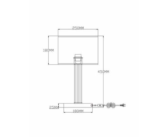 Настольная лампа Moderli V2651-1T Claim 1*E27*60W, изображение 3 | Интернет магазин мебели и декора LifeDekor