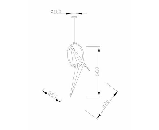 Подвесной светодиодный светильник Moderli V3071-1PL origami Birds 1*LED*6W, изображение 5 | Интернет магазин мебели и декора LifeDekor