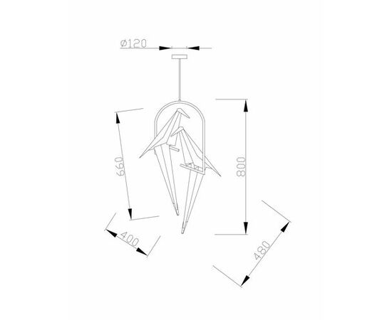 Подвесной светодиодный светильник Moderli V3071-2PL origami Birds 2*LED*6W, изображение 6 | Интернет магазин мебели и декора LifeDekor