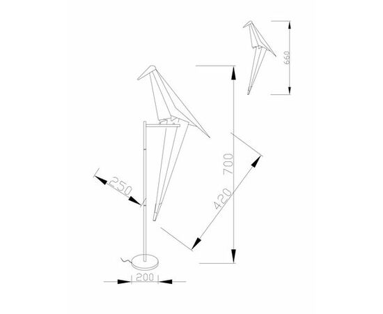 Светодиодная настольная лампа Moderli V3074-1TL origami Birds 1*LED*6W, изображение 6 | Интернет магазин мебели и декора LifeDekor