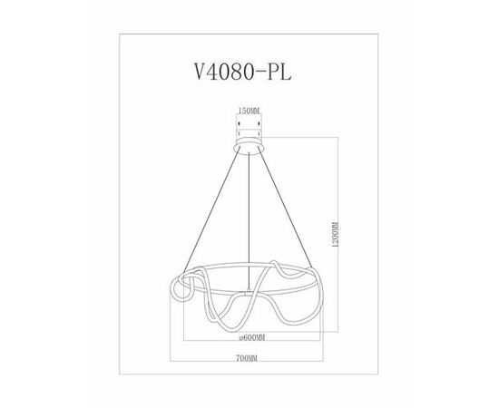 Подвесной светодиодный светильник Moderli V4080-PL True, изображение 9 | Интернет магазин мебели и декора LifeDekor