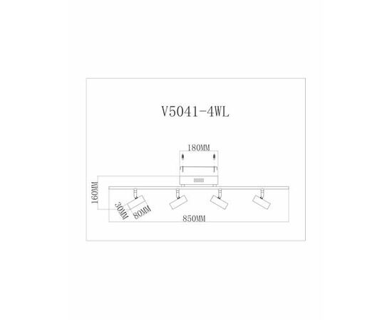 Светодиодный спот Moderli V5041-4WL Right, изображение 4 | Интернет магазин мебели и декора LifeDekor