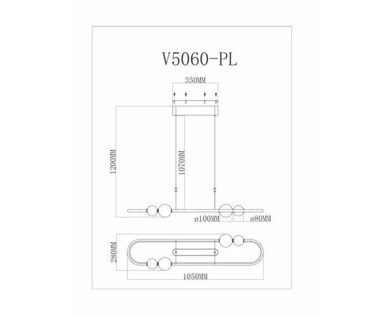 Светодиодный подвесной светильник Moderli V5060-PL Eclipce, изображение 4 | Интернет магазин мебели и декора LifeDekor
