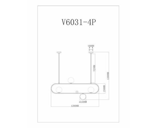 Подвесной светильник Moderli V6031-4P Krona, изображение 3 | Интернет магазин мебели и декора LifeDekor
