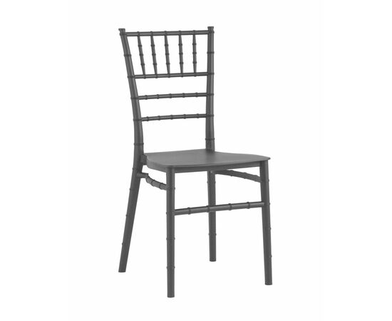 Стул Chiavari (Кьявари) пластик черный | Интернет магазин мебели и декора LifeDekor