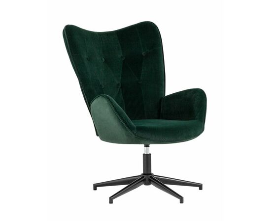 Кресло Филадельфия велюр изумрудный ножка черная | Интернет магазин мебели и декора LifeDekor